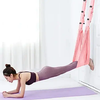 Гамак для йоги Air Yoga rope Розовый