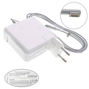 Блок живлення для ноутбука APPLE MagSafe 16.5V, 3.65A, 60W, white, квадратний, з євро-адаптером (A1184, A1330,, фото 3
