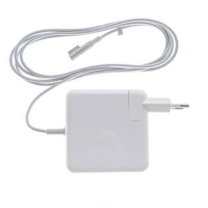 Блок живлення для ноутбука APPLE MagSafe 16.5V, 3.65A, 60W, white, квадратний, з євро-адаптером (A1184, A1330,, фото 1