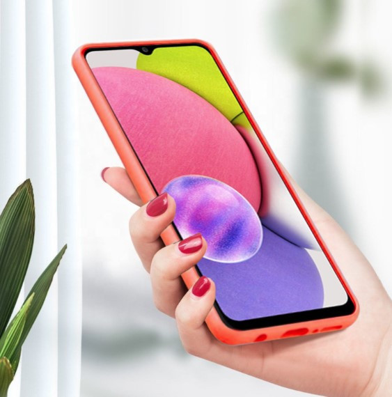 Чохол силіконовий для Samsung A03S (A037) Silicone Case Full (Рожевий)