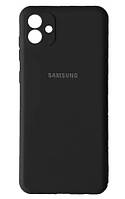 Чехол силиконовый для Samsung A04 (A045) 2022 Silicone Case Full (Черный)