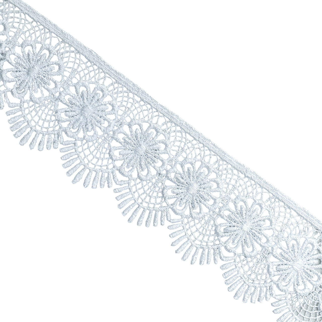 Мереживо макраме 5,0 см колір - білий, фото 1