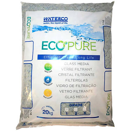 Пісок скляний Waterco EcoPure 0.5-1.0 мм (20 кг), фото 2
