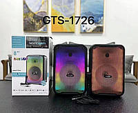 Портативная Bluetooth колонка GTS-1248 (USB, SD, FM, дисплей, микрофон) Black