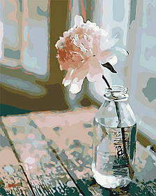 Картина за номерами Ніжна півонія 40*50 см Орігамі LW 194