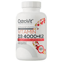 Вітаміни та мінерали OstroVit Vitamin D3 4000 + K2 (110 таблеток.)