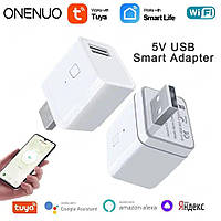 Умная USB розетка Tuya Smart USB-адаптер-переключатель 5 В Wi-Fi Mini адаптер ONENUO для умного дома