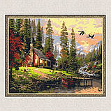 Картина за номерами Мисливський будиночок. Пейзаж 40*50 см Орігамі LW 1831, фото 5