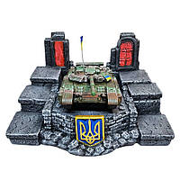 Сувениры с военной тематикой "Украинский танк Т-64 БВ", Гипсовый сувенир с танком, Интересный подарок другу