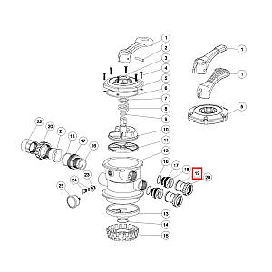 Муфта адаптер клапана MPV-01 1.5"