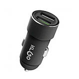 Автомобільний зарядний пристрій з 2 USB роз'ємами та підтримкою швидкої зарядки комплект з кабелем USB TypeC, фото 4