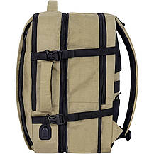 Універсальний чоловічий рюкзак Bagland Ганновер з ортопедичною спинкою 42 л койот (0090190), фото 2