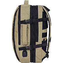 Універсальний чоловічий рюкзак Bagland Ганновер з ортопедичною спинкою 42 л койот (0090190), фото 3