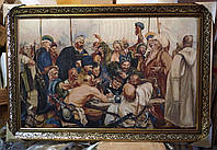 Гобеленовая картина "Запорожцы пишут письмо турецкому султану" (74 x 108 см) GB106