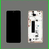 Дисплей для Xiaomi Mi 10T Lite/Redmi Note 9 Pro 5G модуль (екран та сенсор) з рамкою, оригінал, Рожевий