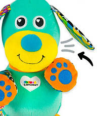М'яка іграшка підвіска Собачка зі звуком Lamaze L27023, фото 3