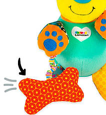 М'яка іграшка підвіска Собачка зі звуком Lamaze L27023, фото 4