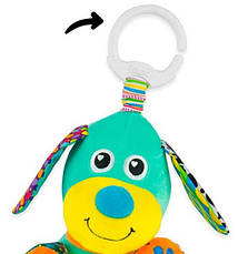 М'яка іграшка підвіска Собачка зі звуком Lamaze L27023, фото 5