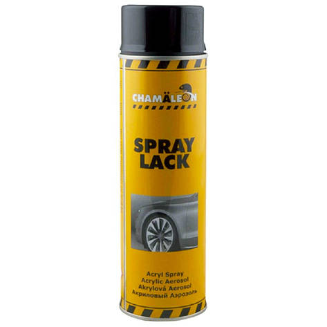 Акрилова автоемаль спрей для дисків чорна Chamaleon Wheel Spray Paint Black RAL 9005 500мл, фото 1