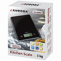 Весы кухонные AURORA AU-4303 5кг Черные