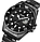 Чоловічий наручний класичний годинник Skmei 1779 на сталевому браслеті (Чорний), фото 2