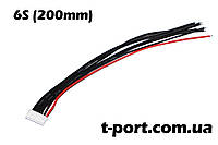 Балансировочный кабель 6S для аккумуляторов 200mm (Разъем JST-XH/7pin, силикон 22AWG)