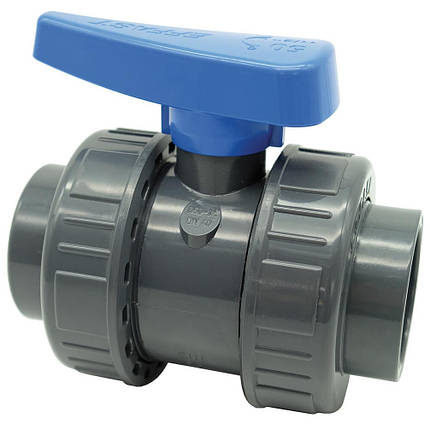Кран кульовий ПВХ Effast із внутрішньою різзю, d3/8", фото 1