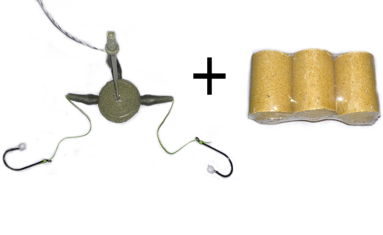 Донна снасть на товстолоба під технопланктон + технопланктон 3шт