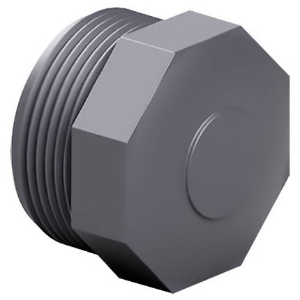 Заглушка ПВХ Effast RERTAE063G із зовнішньою різзю d2", фото 1
