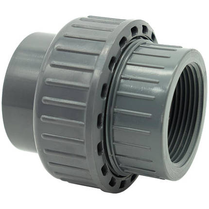 Муфта ПВХ Effast RGBOG016A розбірна з внутрішньою різзю, d16x3/8", фото 1