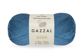 Нитки пряжа для в'язання бавовняна GIZA Гіза № 2479 світло-синій