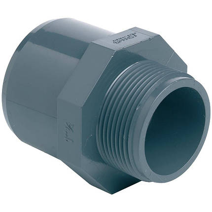 Муфта ПВХ Effast RGRAMG016A перехідна, із зовнішньою різзю d16x20x3/8", фото 1