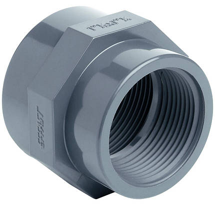 Муфта ПВХ Effast RERMRE025B редукційна, з внутрішньою різзю d3/4"х1/2", фото 1