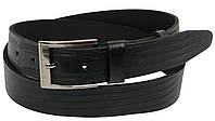 Чоловічий шкіряний ремінь під джинси Skipper 1105-38 чорний 3,8 см Shoper