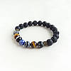 Браслет для Козерога Агата Лазурита Тигрового ока Обсидіана d 8мм, фото 6