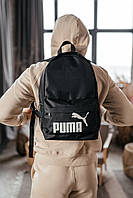 Рюкзак мужской классический черный Puma, компактный рюкзак, городской рюкзак для мужчин, рюкзак для спорта