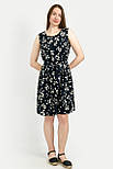 Літня сукня з квітковим принтом Finn Flare FSC110204-200 чорна XS, фото 2