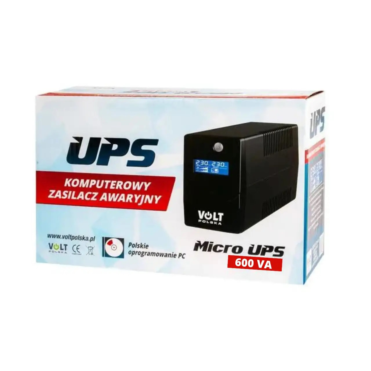 Источник бесперебойного питания , бесперебойник , аккумулятор UPS Volt Polska 600 W (черный) - фото 6 - id-p2135799151