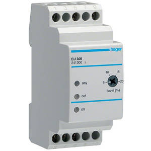Реле контроля фаз Hager EU300, 2 модуля, 3 полюса