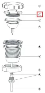 Притискна гайка для прожектора Aquaviva LED/UL-P50 Lights