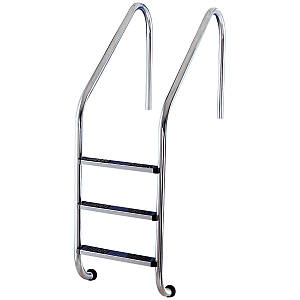 Драбина для басейну Flexinox Overflow (3 ступені), для широкого борту, AISI-304