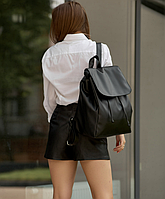 Женский рюкзак Loft LZN черный, Молодежный стильный рюкзак, Городской спортивный рюкзак BIMA
