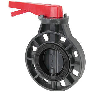 Кран Метелик ПВХ Era без фланців, d75 мм