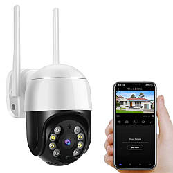 Вулична WiFi камера відеоспостереження PTZ Outdoor Camera 3MP / Панорамна камера IP з датчиком руху