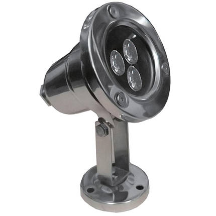 Прожектор для фонтана Aquaviva (3LED 3 Вт 12/24 В) White IP68, фото 1