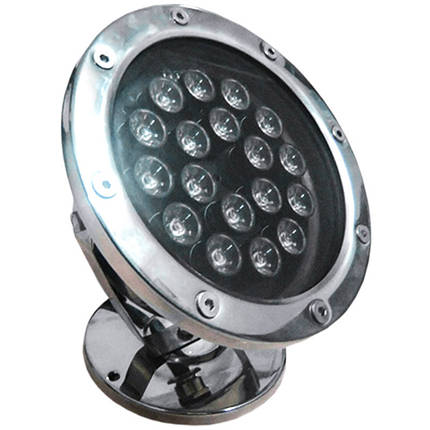 Прожектор для фонтана Aquaviva (18LED 18 Вт 12/24 В) RGB IP68, фото 1
