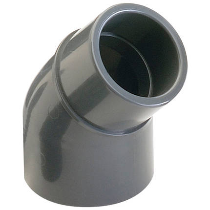 Коліно клейове 45° ПВХ Hidroten 1001743, редукційне, d40x40x32 мм, фото 1