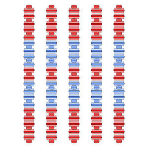 Роздільник доріжки Hayward Big Red/Blue, AISI 316, 50 м