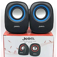 Компьютерные колонки JEDEL JD-M600 Чёрные с синим de
