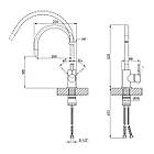 Акційний набір сантехніки TM Lidz: Мийка 7849 Black PVD, Душова система Kubis, 2 Змішувачі (у ванну та кухню), фото 9